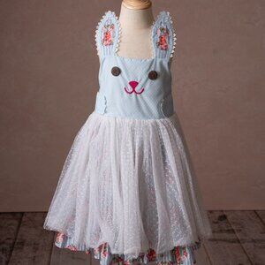 Be Girl Clothing Blue Bunny Dress, size 5